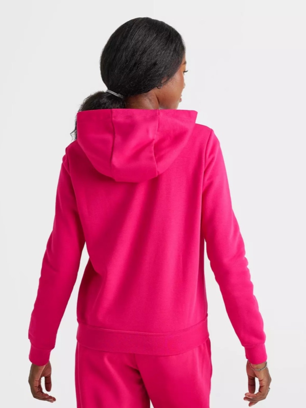 Nike Sportswear Club Fleece Pullover Hoodie Pink XS - Picture 2 of 11